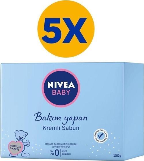 Kremli Bakım Yapan Bebek Sabunu 100 Gr. X 5 Adet