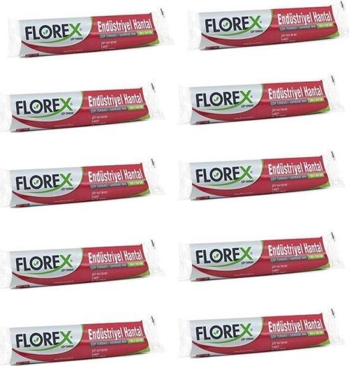 Florex Endüstriyel Hantal Siyah Çöp P.100Cmx150Cm 400Gr 10 Paket
