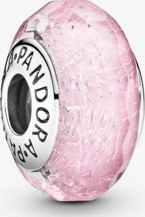 Pembe Parlak Murano Cam Charm 791650
