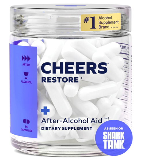 Cheers Restore Supplement with DHM + L-Cysteine Feel Better After Drinking & Support Your Liver