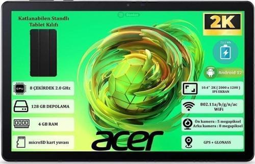 Iconia Tab P10 4Gb Ram 128Gb 10.4" (1200 X 2000 ) Ips Yeni Nesil Android Tablet Nt.Lfsey.001