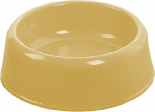 Kedi Köpek Plastik Mama Ve Su Kabı 20 cm - 200 ml Sarı