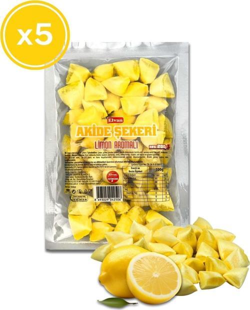 Limon Aromalı Akide Şekeri 200 Gr. (5 Adet)