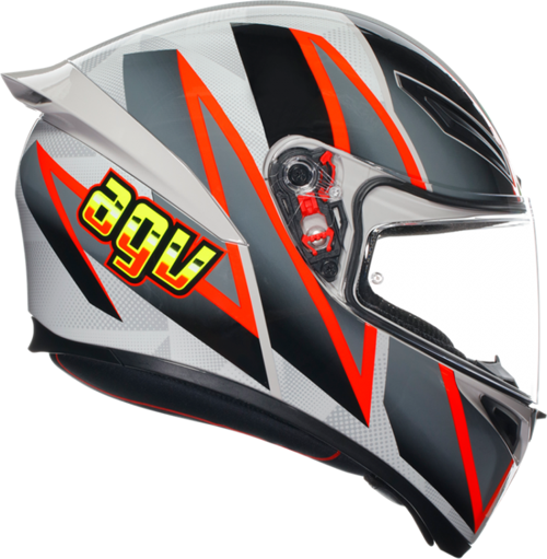 K1 S Kapalı Kask Blıpper Gri-kırmızı MEDIUM