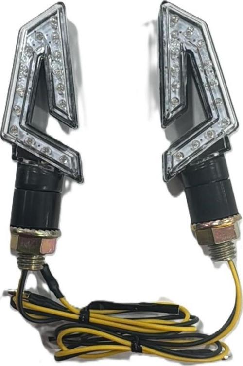 Motospartan Led Sinyal Sarı Işık Takım Siyah 1031 - E Belgeli