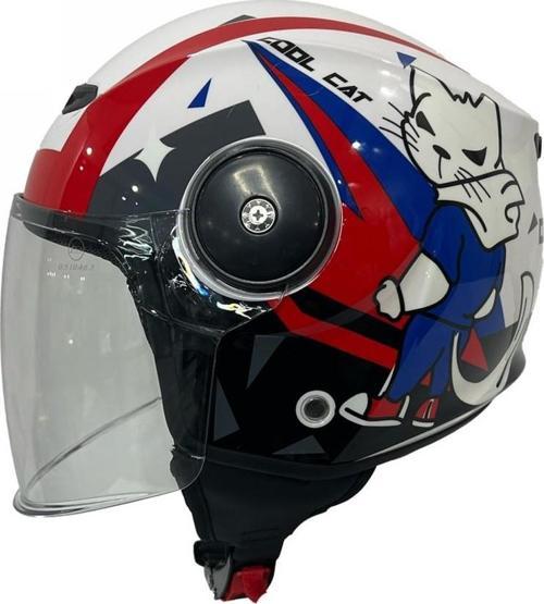 Çocuk Kaskı Yarım Sw 814 Cool Cat LARGE
