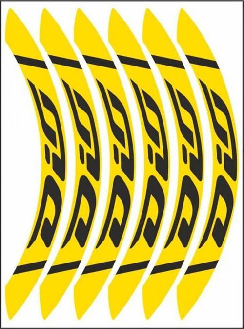 Jant Şeridi Geniş Siyah Sarı Honda Dıo 110