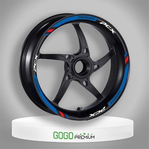 Jant Şeridi Parçalı Performance Mavi-beyaz Honda Pcx 125 150 2010-2021