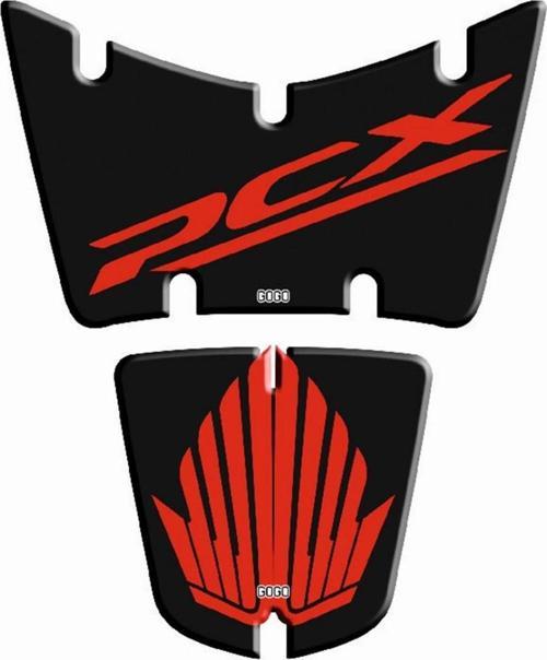 Tank Pad 009 2 Parça Siyah-kırmızı Pcx 125 150 2014-2017