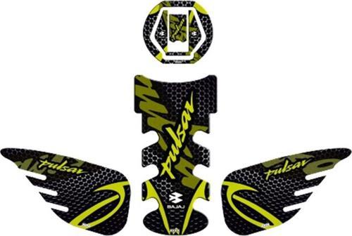 Tank Pad Seti Bajaj Pulsar Siyah Yeşil 007
