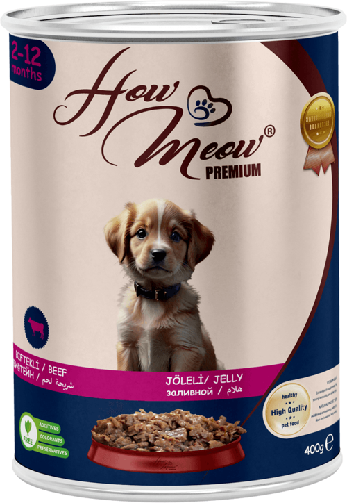 12 ADET PATE YAVRU KÖPEK YAŞ MAMASI BİFTEKLİ 400 GRAM