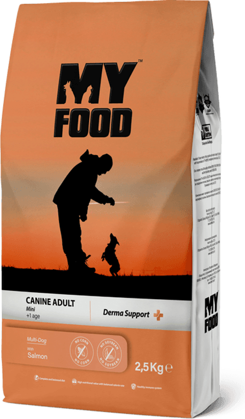 YETİŞKİN KÖPEK MİNİ IRK KURU MAMASI SOMONLU 2,5 KG