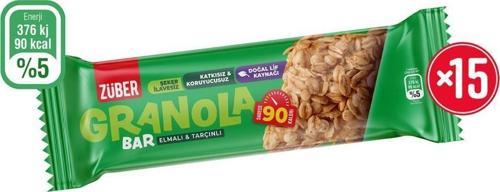 Granola Bar Elmalı Tarçınlı 25G X15 Adet