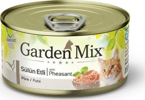Gardenmix Kıyılmış Sülünetli Tahılsız Konserve Kedi Maması 85g