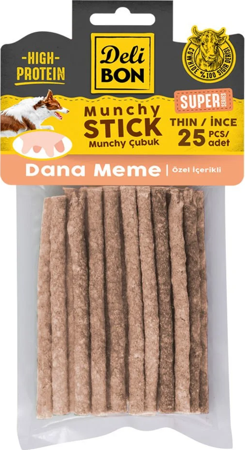 Super Munchy Çubuk Dana Memeli İnce 25 Adet