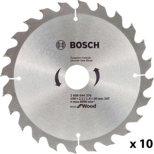 Eco for Wood Daire Testere Bıçağı 190*30 mm 24DE 10'lu Paket