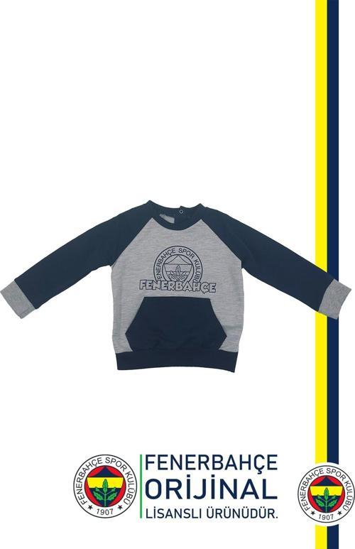 Orijinal Fb Logo Sarı-Lacivert Bebek Sweat