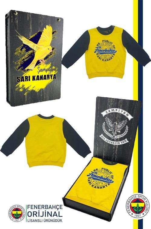 Orijinal Lisanslı Lacivert Bebek Sweat Hediyelik Ahşap Kutulu