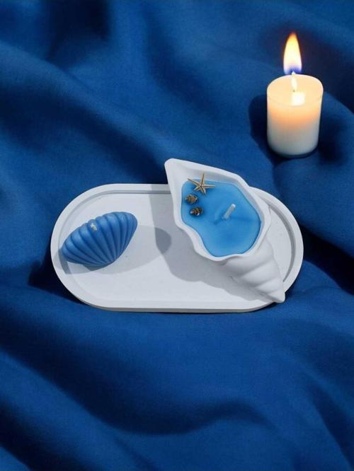 AYD   İstiridye Mum ve Deniz Kabuğu  Biblo Tepsi %100 Doğal Soya Wax