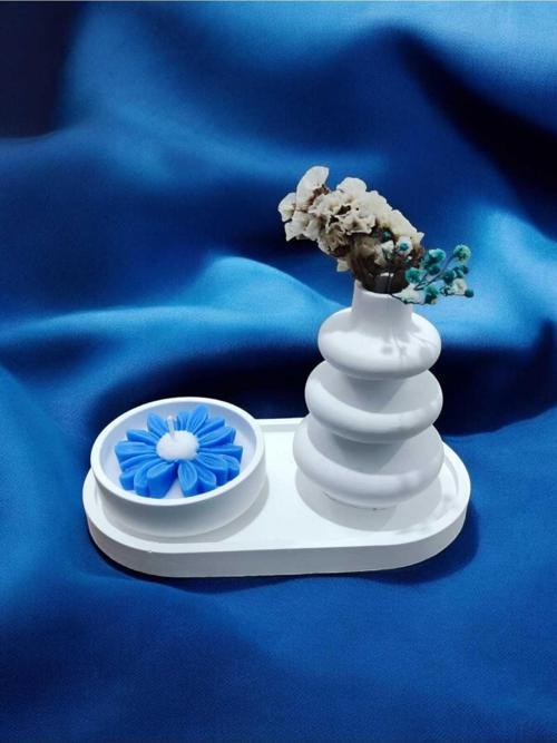 AYD Sunum Tabağı Takılık Süslük Dekoratif  Vazo & Biblo Kokulu Mum&Şamdan  %100 Soya Wax & Taş Tozu