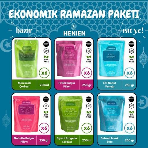 Henıen Ekonomik Ramazan Paketi - Hazır Pratik Yardım Kolisi - Aç Isıt Ye