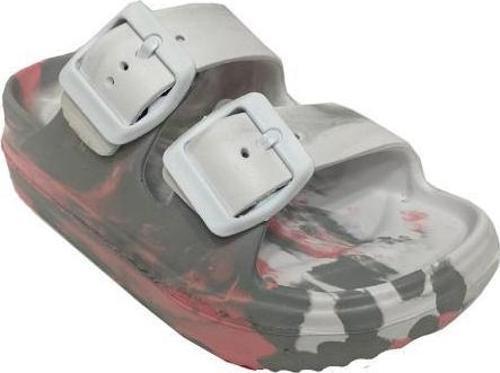 1006-24 Suya Dayanıklı Kız Çocuk Terlik 26-30 Gri Beyaz Pembe