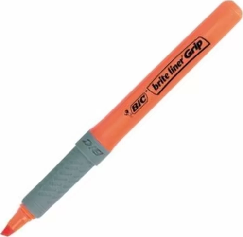 Brite Liner Grip Kalem Tipi Turuncu Fosforlu Kalem (5 li Paket)