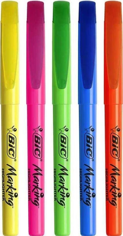 Marking Fosforlu Kalem Highlighter Karışık Renk 5'li