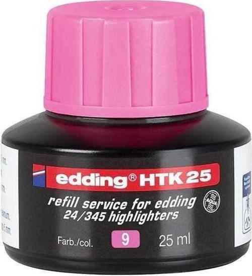 HTK 25  Fosforlu Kalem Mürekkebi 25 ml Pembe