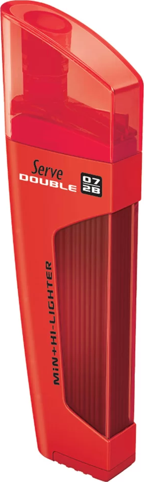 Double Fosforlu Kalem + Kalem Ucu 2B 0.7 mm Kırmızı
