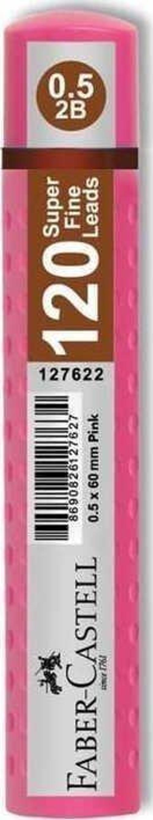 Grip Min 0.5 mm 2B 60 mm 120'li Tüp Pembe