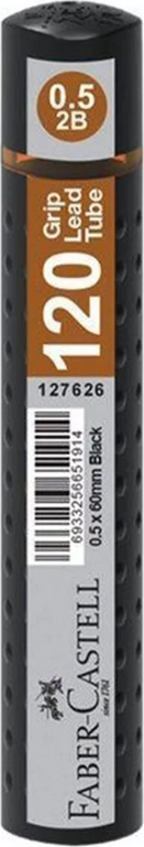 FABER-CASTELL GRİP KALEM UCU 0.5 2B 60mm SİYAH (127626)