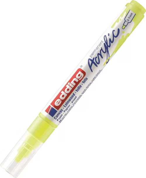 ED5100065 AKRİLİK MARKÖR ORTA UÇLU 2.0-3.0mm FOSFORLU SARI