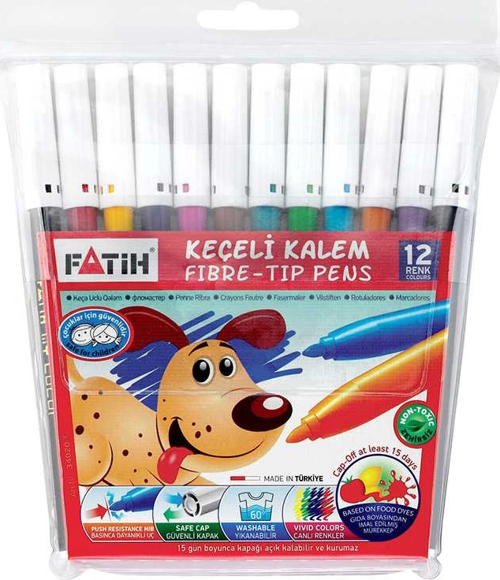 Keçeli Kalem 12 Renk (34020)