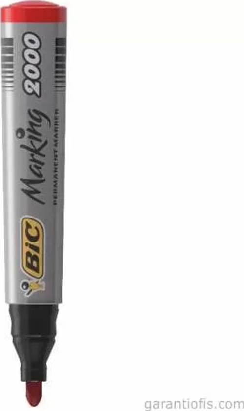 2000 Yuvarlak Uçlu Kırmızı Permanent Marker Kalem (Koli Kalemi)