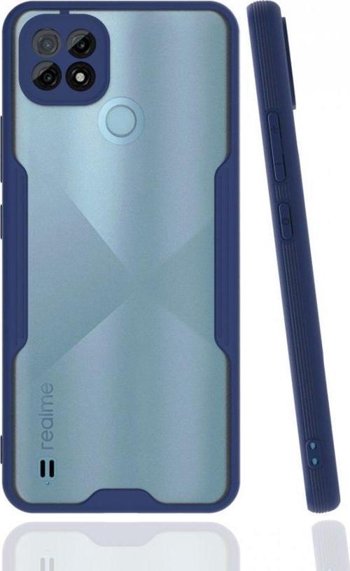 Realme C21 Kılıf Kamera Korumalı Pastel Renkli Esnek Silikon Platin Kapak