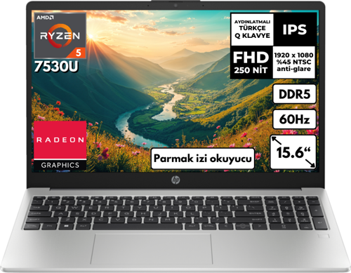 255 G10 Ryzen 5-7530U 32 GB 2 TBSSD 15.6″ FHD FreeDos  8A547EA BT25 Notebook