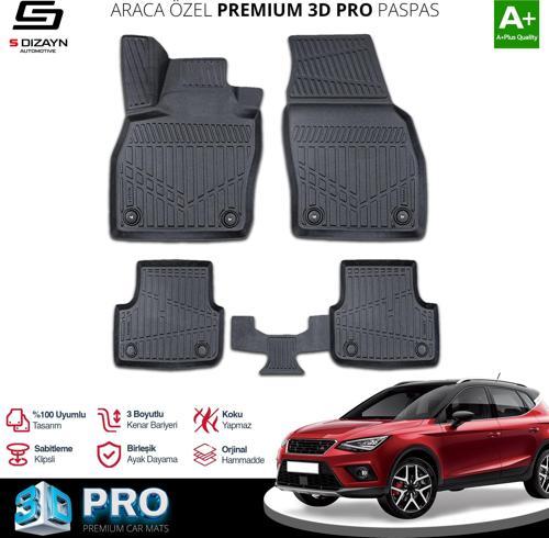 Seat Arona 3D Pro Havuzlu Paspas 2017 Üzeri A+ Kalite