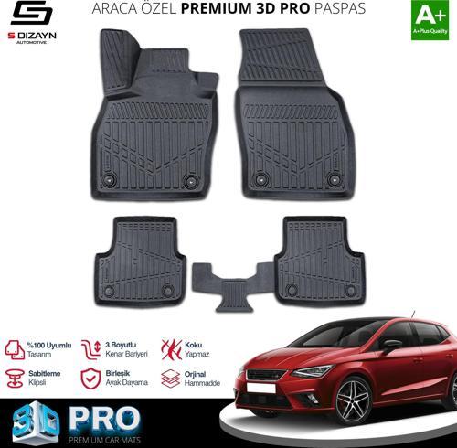 Seat İbiza 3D Pro Havuzlu Paspas 2017 Üzeri A+ Kalite