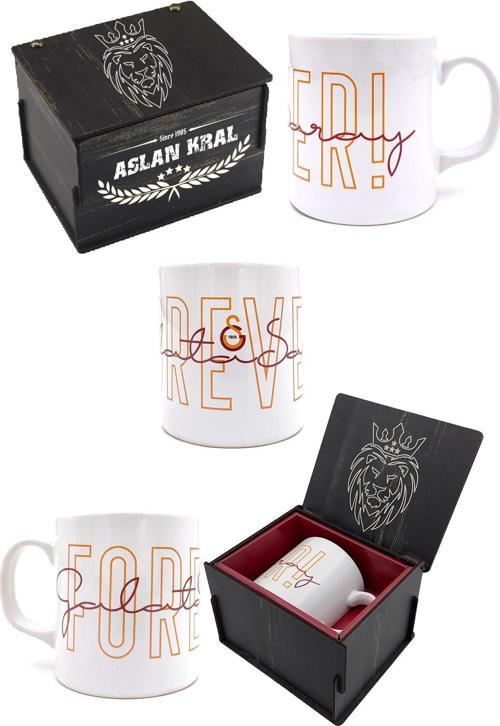Orijinal Kupa Gs Orijinal Lisanslı Mug, Özel Ahşap Kutulu