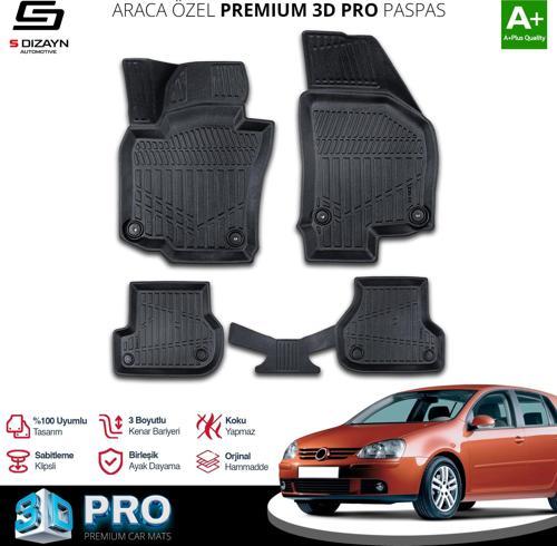 Volkswagen Golf 5 3D Pro Havuzlu Paspas 2004-2008 A+ Kalite