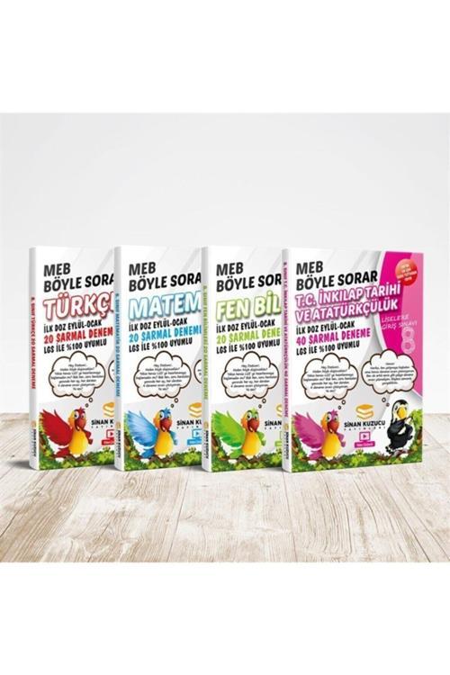 Sinan Kuzucu Yayınları 8. Sınıf Lgs Meb Böyle Sorar Sarmal Deneme Seti Ilk Doz 4 Kitap