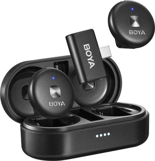 Omic-U Wireless İkili Yaka Mikrofonu Type-C (Siyah)