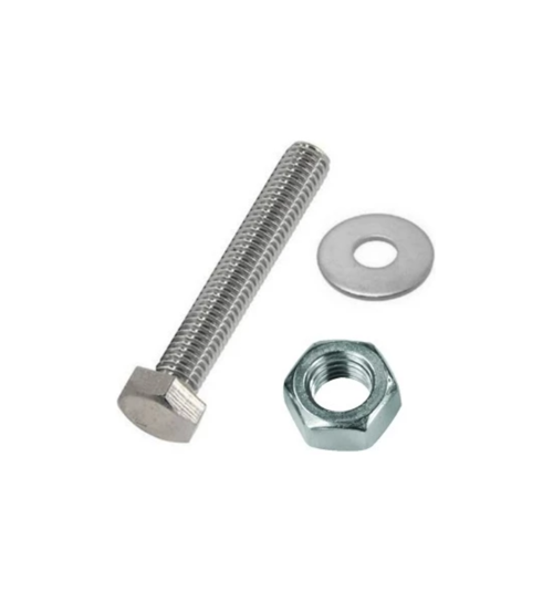 M12(METRİK 12), 6(ALTI) Köşe Somun, Civata, Rondela(PUL) Takım. Altı Köşe 12x35mm Civata, 10 Adet