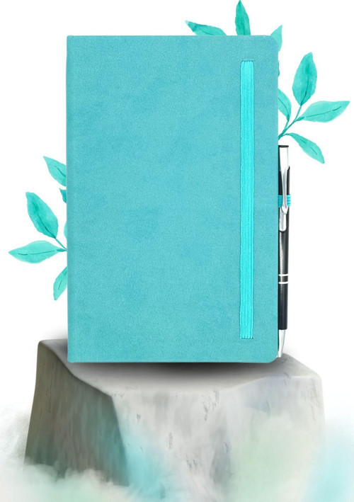 Turkuaz Defter Sert Kapaklı Termo Deri Defter Planner 224 Sayfa