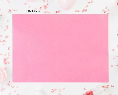 Boş Pembe 250 Gr 10X15 Cm Dokulu Daveti̇Ye Kağidi 100 Ad.