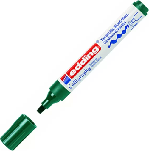 E-1455 KALİGRAFİ KALEMİ 5mm ÇAM YEŞİLİ