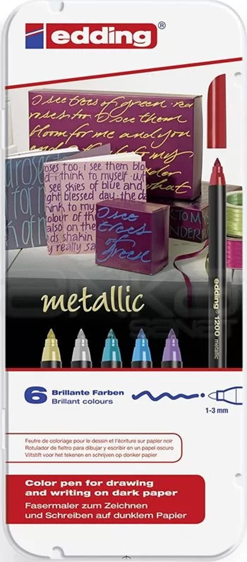 1200 Metalik Grafik Kalemi 1.3mm 6lı Set