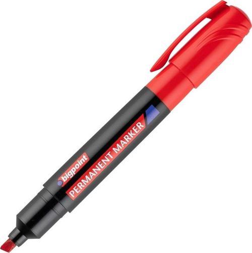 Permanent Markör Jumbo Kesik Uç Kırmızı