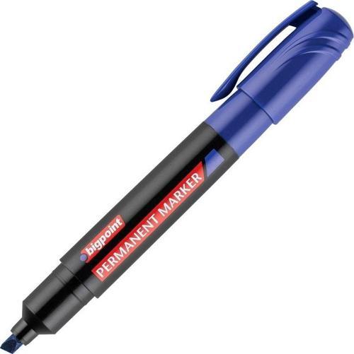 Permanent Markör Jumbo Kesik Uç Mavi